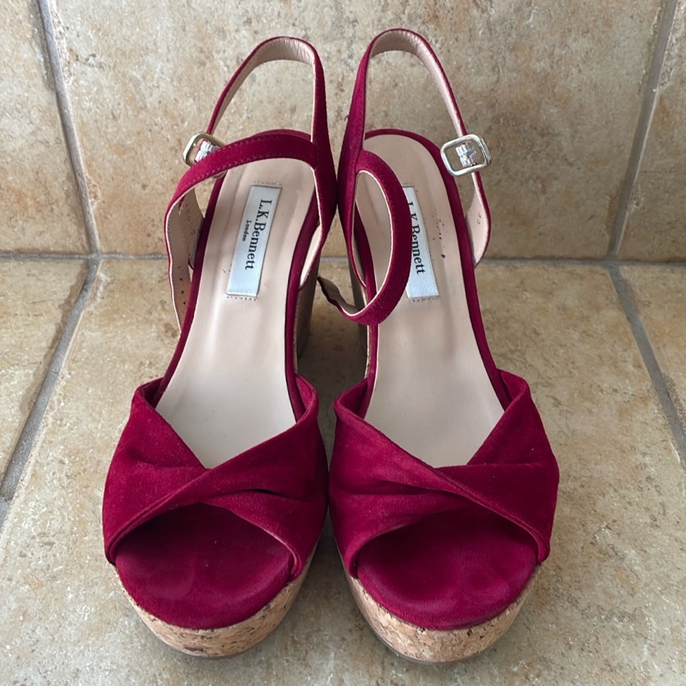 LK Bennett Adeline Poppy Wedges